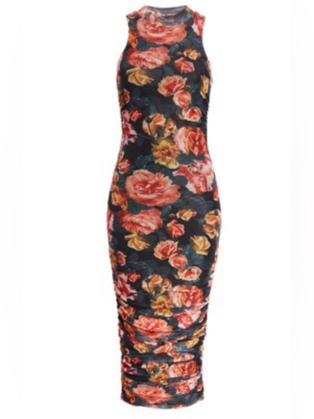 SNDYS High Tide Floral Sheath Dress In Red Floral ~ Medium